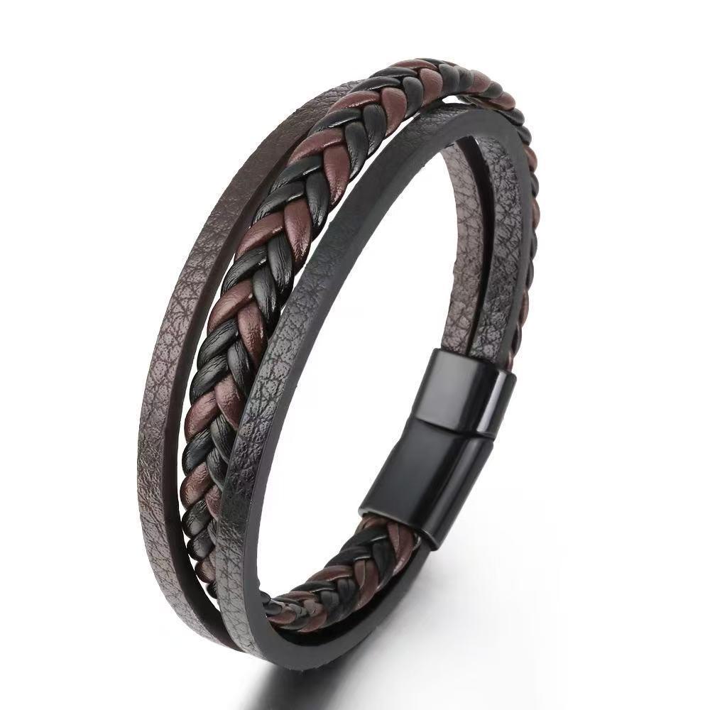 Retro Woven Bracelet with Magnetic Buckle - Simple European & American Style
Retro Woven Bracelet with Magnetic Buckle - Simple European & American Style