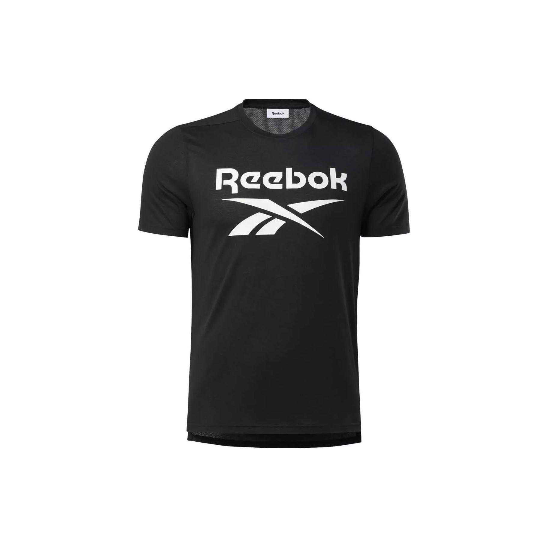 Reebok Letter Print Breathable Sports Short Sleeve T-Shirt Men Tops Black FK6219 S
Reebok Letter Print Breathable Sports Short Sleeve T-Shirt Men Tops Black FK6219 S