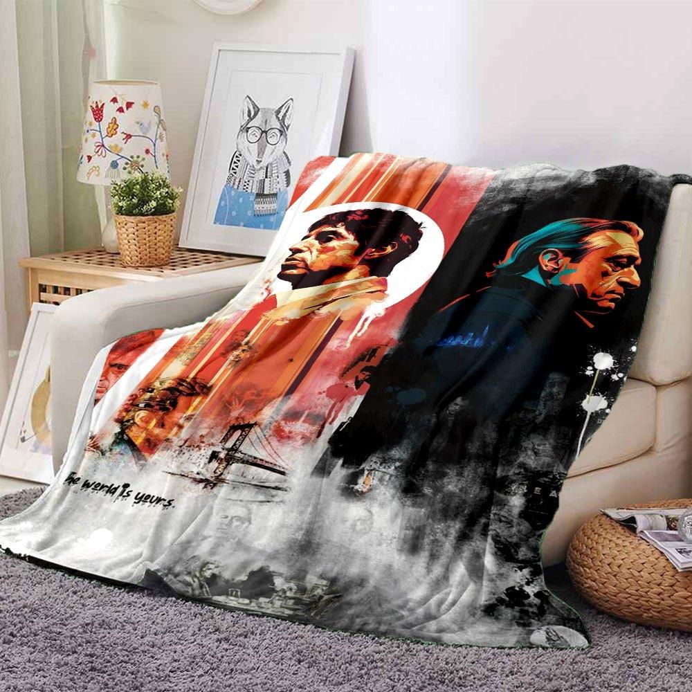1pc Scarface-Inspired Flannel Blanket - Soft Cozy All-Season Throw for Bedroom, Sofa, Camping, Travel - Perfect Gift for Movie FansB97 80cmx120cm(31inx47in)
1pc Scarface-Inspired Flannel Blanket - Soft Cozy All-Season Throw for Bedroom, Sofa, Camping, Travel - Perfect Gift for Movie FansB97 80cmx120cm(31inx47in)
