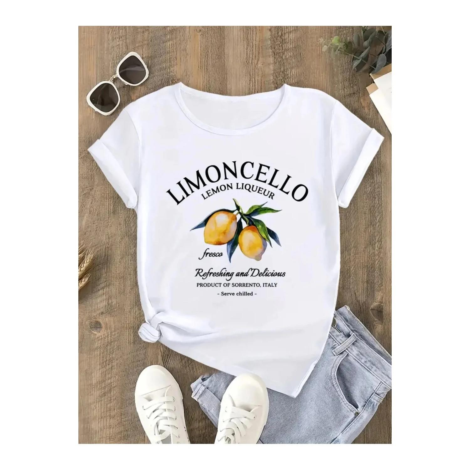 Breathable Trendy Fashion T Shirt for Female Lemon Pattern T Shirt Women Tee Sten Casual Round Neck Short Sleeve XXXXXL білий
Breathable Trendy Fashion T Shirt for Female Lemon Pattern T Shirt Women Tee Sten Casual Round Neck Short Sleeve XXXXXL білий
