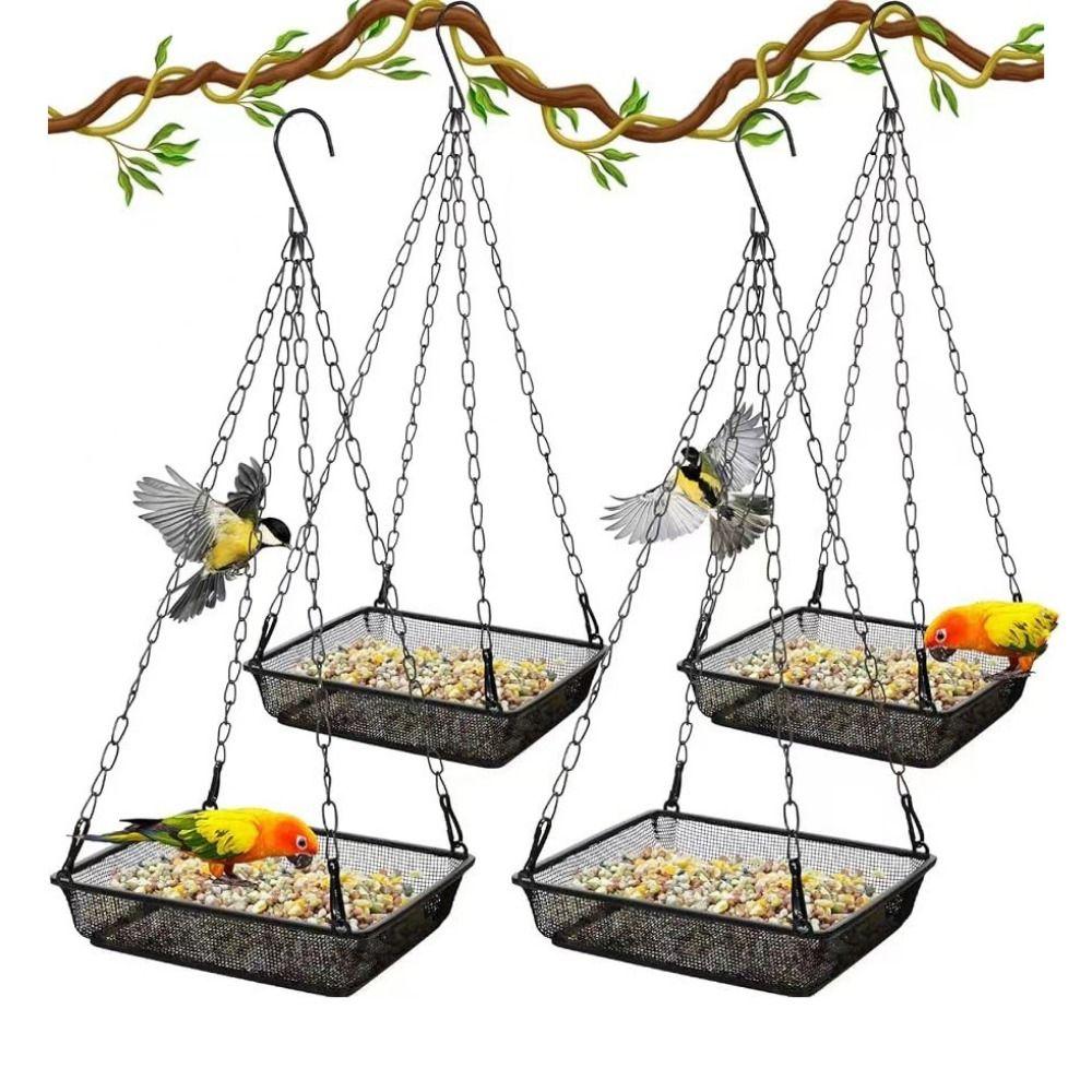 Metal Mesh Hanging Bird Feeder Large Capacity Bird Feeding Tray Bird Suspended Feeder Courtyard чёрный
Metal Mesh Hanging Bird Feeder Large Capacity Bird Feeding Tray Bird Suspended Feeder Courtyard чёрный