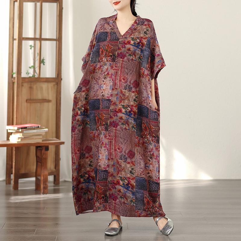 DIMANAF New 2026 Women Plus Size Spring Summer Beach Vintage Long Dress Loose Oversize Maxi Floral Print Red One size
DIMANAF New 2026 Women Plus Size Spring Summer Beach Vintage Long Dress Loose Oversize Maxi Floral Print Red One size