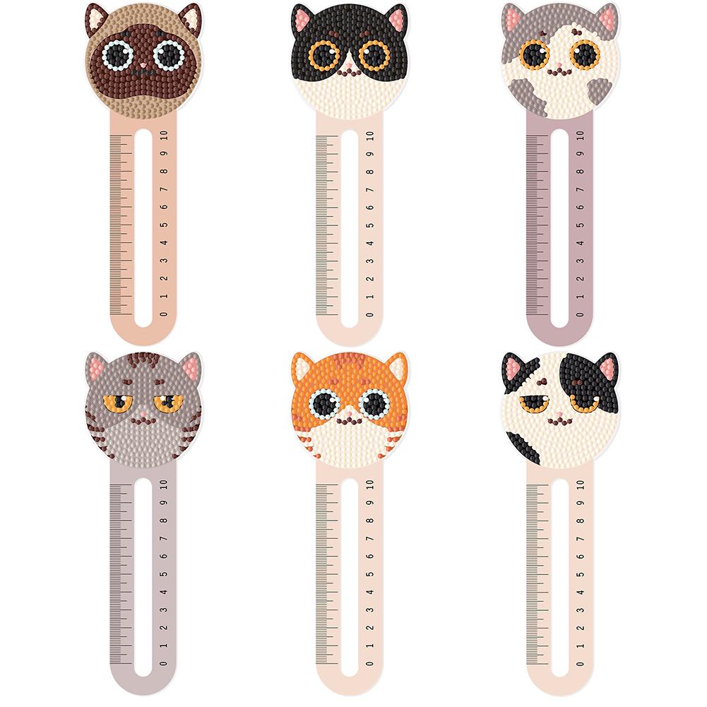 6pcs Cartoon Animal Pattern 2D/Flat DIY Diamond Painting Art Bookmark Ruler Set Suitable for Reading Lovers
6pcs Cartoon Animal Pattern 2D/Flat DIY Diamond Painting Art Bookmark Ruler Set Suitable for Reading Lovers