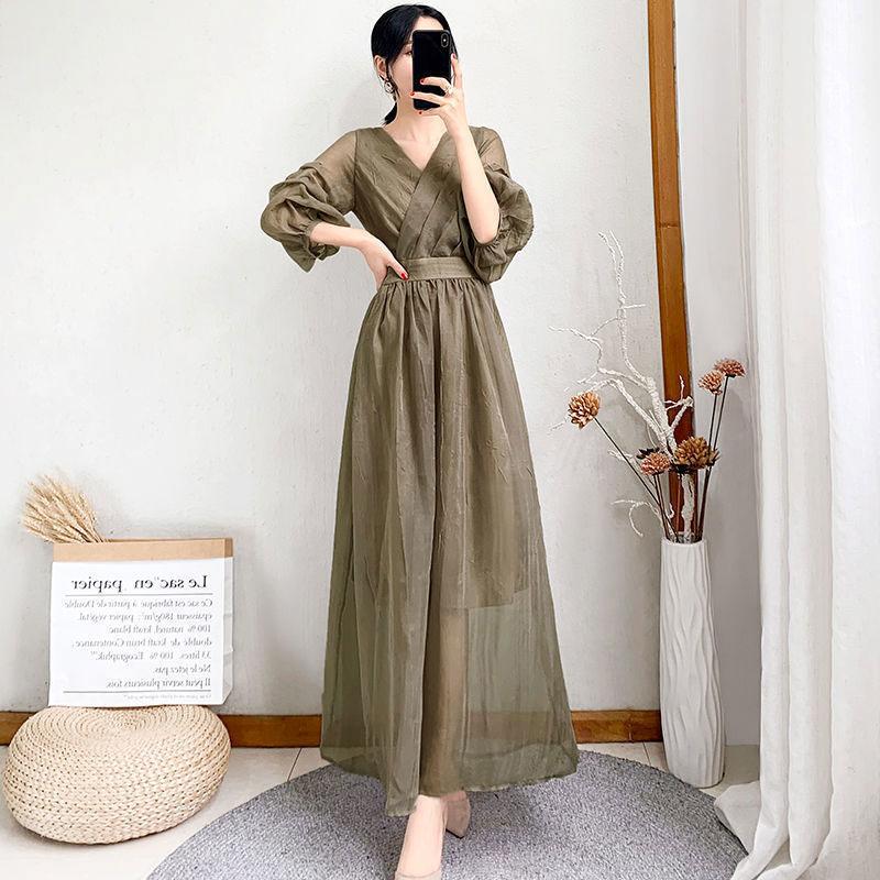 Women s Elegant Mesh Long Skirt, Monochromatic, V-Neck, Casual, Office Clothes, Lady, Summer Fashion XXXL зелений
Women s Elegant Mesh Long Skirt, Monochromatic, V-Neck, Casual, Office Clothes, Lady, Summer Fashion XXXL зелений