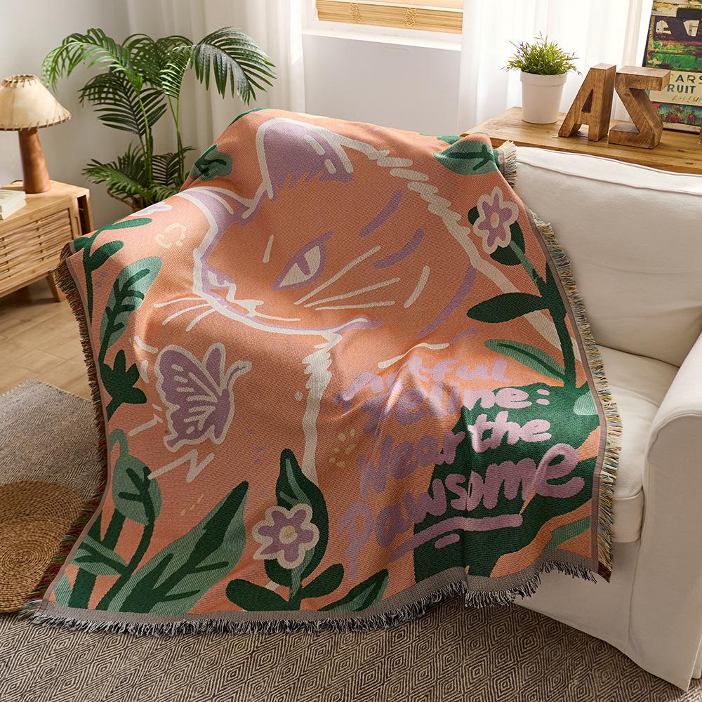 American sofa towel cover cotton yarn fringed sofa cushion office nap blanket camping blanket picnic floor mat 180x130
American sofa towel cover cotton yarn fringed sofa cushion office nap blanket camping blanket picnic floor mat 180x130