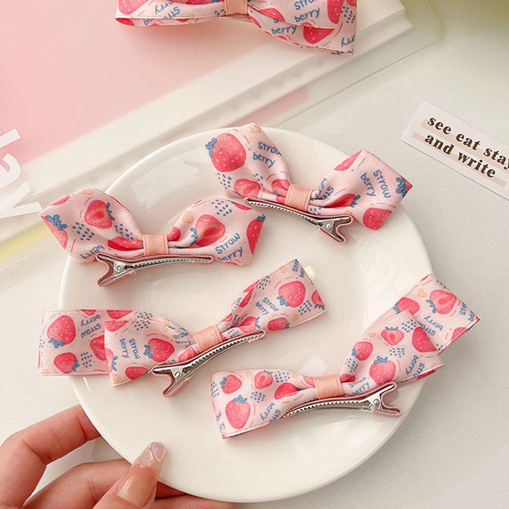 Strawberry Headwear Ribbon Bow Kids Hair Clips Korean Hairpins Women Barrettes Duckbill Clips B
Strawberry Headwear Ribbon Bow Kids Hair Clips Korean Hairpins Women Barrettes Duckbill Clips B