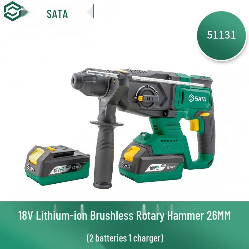 SATA 18V Cordless Brushless Rotary Hammer Drill CN plug (adapter included)
SATA 18V Cordless Brushless Rotary Hammer Drill CN plug (adapter included)