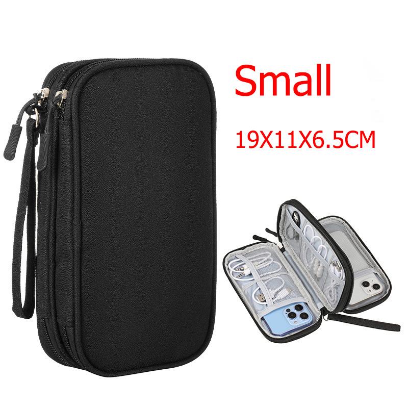 Portable Double Layer Travel Organizer Bag Waterproof Organizer Electronics Charging Bank Online Data Mouse Cable Storage Bag
Portable Double Layer Travel Organizer Bag Waterproof Organizer Electronics Charging Bank Online Data Mouse Cable Storage Bag