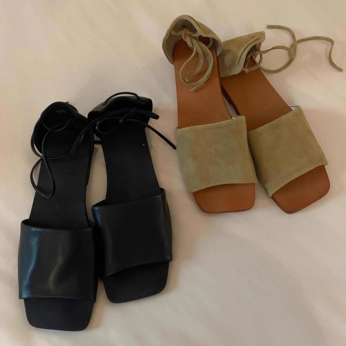 Sheepskin version~ niche flat-bottomed sandals women s summer wear straps with open-toe bags and half-mop sandals 35
Sheepskin version~ niche flat-bottomed sandals women s summer wear straps with open-toe bags and half-mop sandals 35