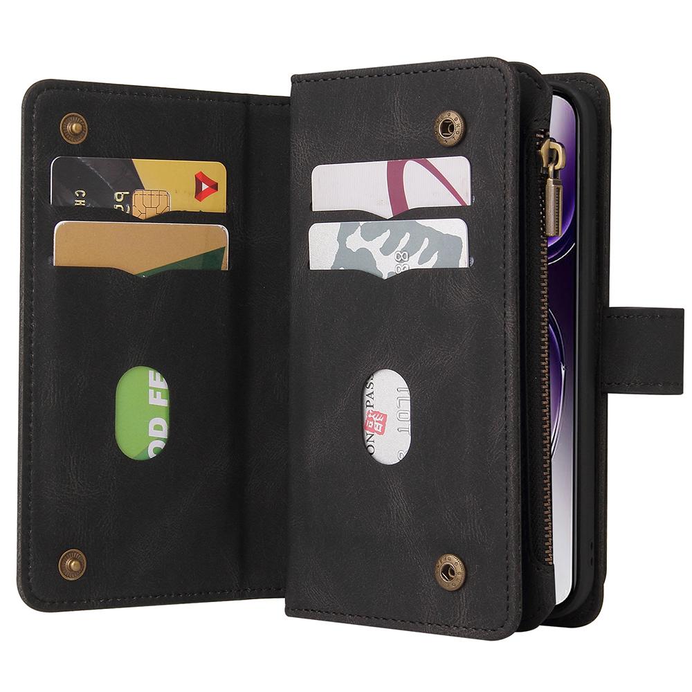 For Oppo Reno12 5G (Global) Zipper Wallet Case with 15 Card Slots and Strap Leather Phone Cover Black
For Oppo Reno12 5G (Global) Zipper Wallet Case with 15 Card Slots and Strap Leather Phone Cover Black
