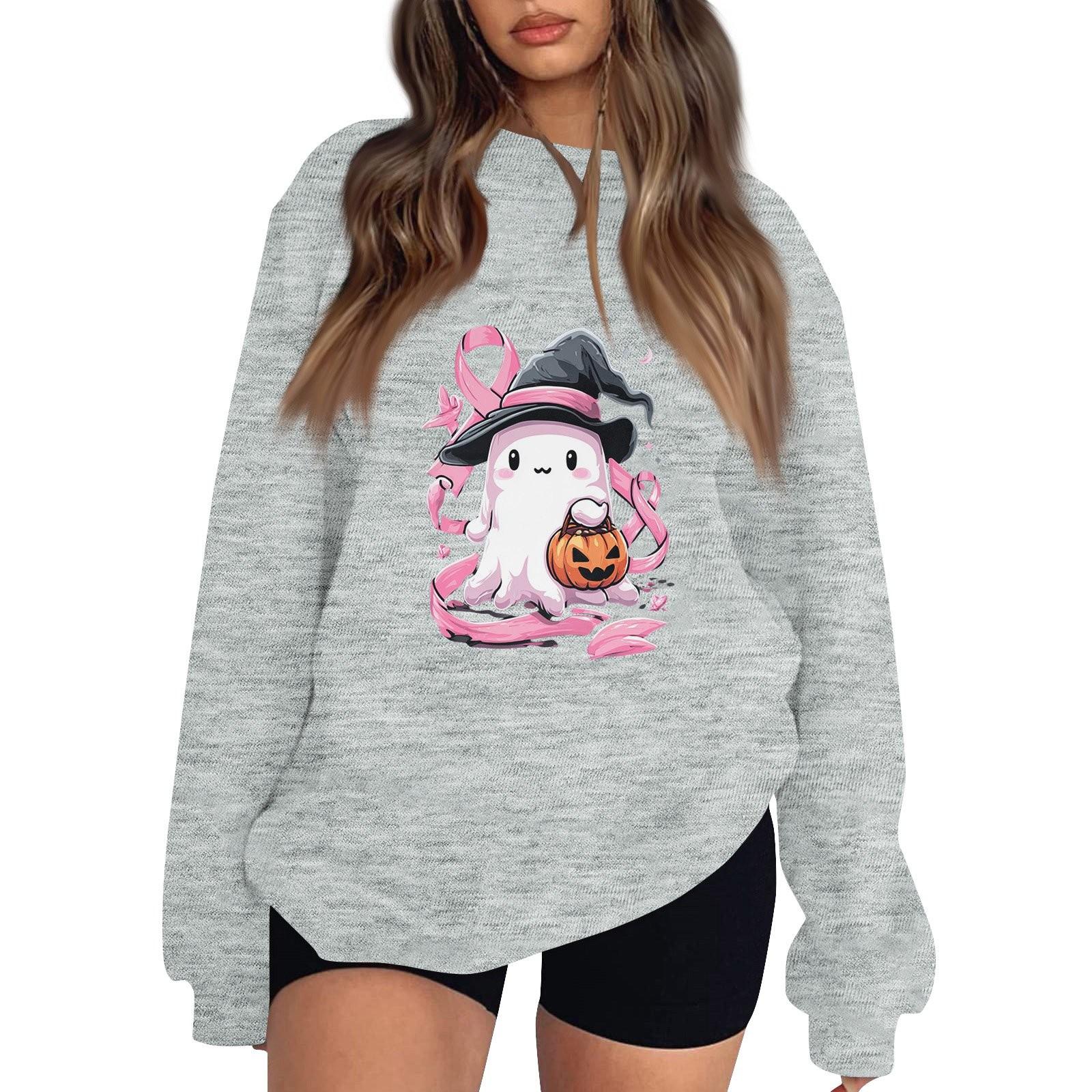 Женский пуловер с заниженной линией плеча, спортивный свитшот с принтом на Хэллоуин S
Женский пуловер с заниженной линией плеча, спортивный свитшот с принтом на Хэллоуин S