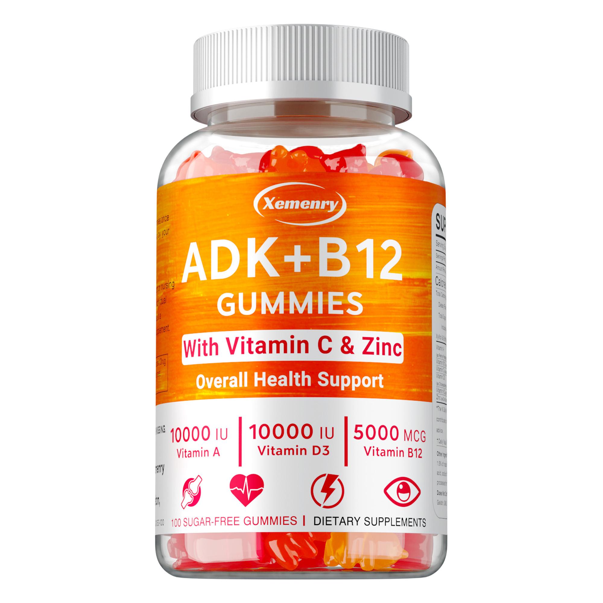 Vitamin B12 gummies, containing vitamin D3 and K2 extracts, an adult multivitamin, gentle and easily absorbed, with a potent formula. 100
Vitamin B12 gummies, containing vitamin D3 and K2 extracts, an adult multivitamin, gentle and easily absorbed, with a potent formula. 100