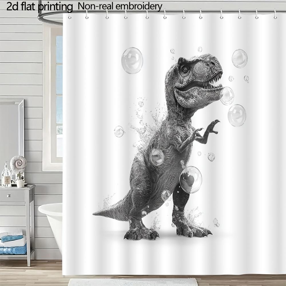 Tyrannosaurus Rex Soap Bubble Shower Curtain 1Pc With 12 Hooks For Bathroom Home Decor Polyester 2D Flat Print 70.8X70.8 Inch W60H190(CM)-1 Pcs
Tyrannosaurus Rex Soap Bubble Shower Curtain 1Pc With 12 Hooks For Bathroom Home Decor Polyester 2D Flat Print 70.8X70.8 Inch W60H190(CM)-1 Pcs