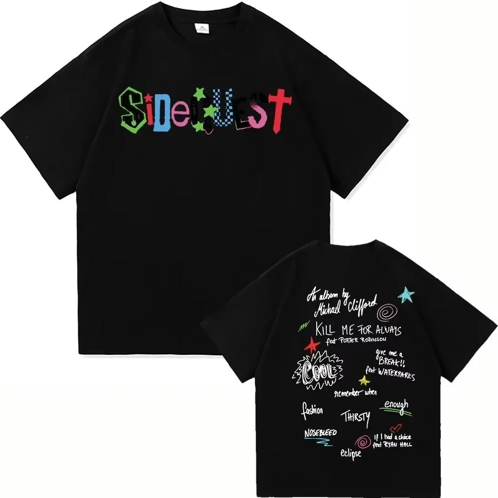Michael Clifford Sidequest Themed Vintage Album T-shirt Y2K Aesthetic Oversized Style High Quality Casual S
Michael Clifford Sidequest Themed Vintage Album T-shirt Y2K Aesthetic Oversized Style High Quality Casual S