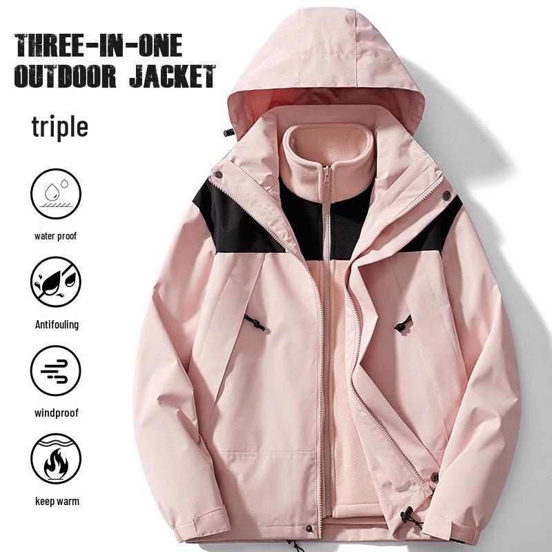 Men s and Women s 3-in-1 Waterproof Detachable Outdoor Jacket for Autumn and Winter Mountaineering XL
Men s and Women s 3-in-1 Waterproof Detachable Outdoor Jacket for Autumn and Winter Mountaineering XL