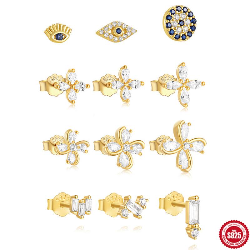 3-Piece S925 Sterling Silver Multi-Style Devil S Eye Windmill Combination Set Three-Piece Earrings Set 925 Silver
3-Piece S925 Sterling Silver Multi-Style Devil S Eye Windmill Combination Set Three-Piece Earrings Set 925 Silver