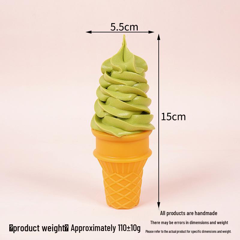 Simulated Crispy Cone Ice Cream Display Model for Shop Decorations темно-зеленого
Simulated Crispy Cone Ice Cream Display Model for Shop Decorations темно-зеленого