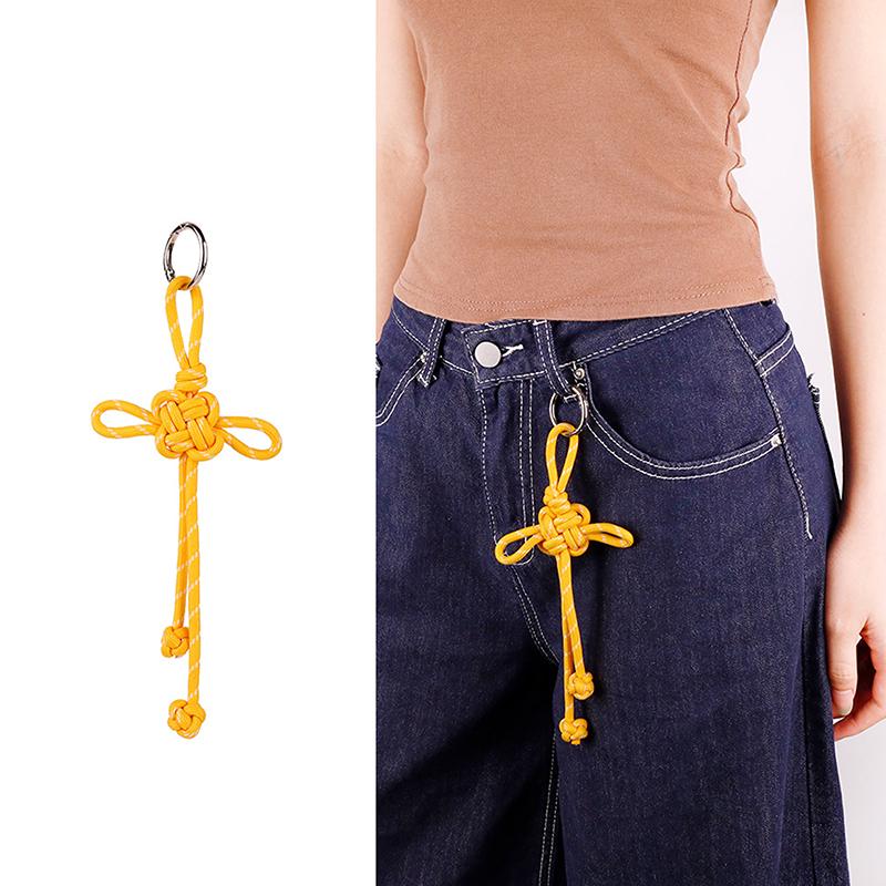 Diy Bag Charm Handmade Braided Knot Rope Keychain Handbag Hanging Pendant For Women Belt Decor
Diy Bag Charm Handmade Braided Knot Rope Keychain Handbag Hanging Pendant For Women Belt Decor