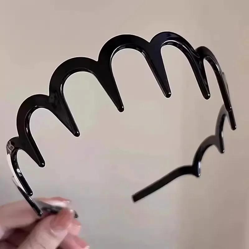 Women Girls Plastic Wavy Toothed Headband Anti-Slip Zig Zag Comb Sharks Tooth Hair Hoop Ladies DIY Styling Crown Headwear чёрный
Women Girls Plastic Wavy Toothed Headband Anti-Slip Zig Zag Comb Sharks Tooth Hair Hoop Ladies DIY Styling Crown Headwear чёрный