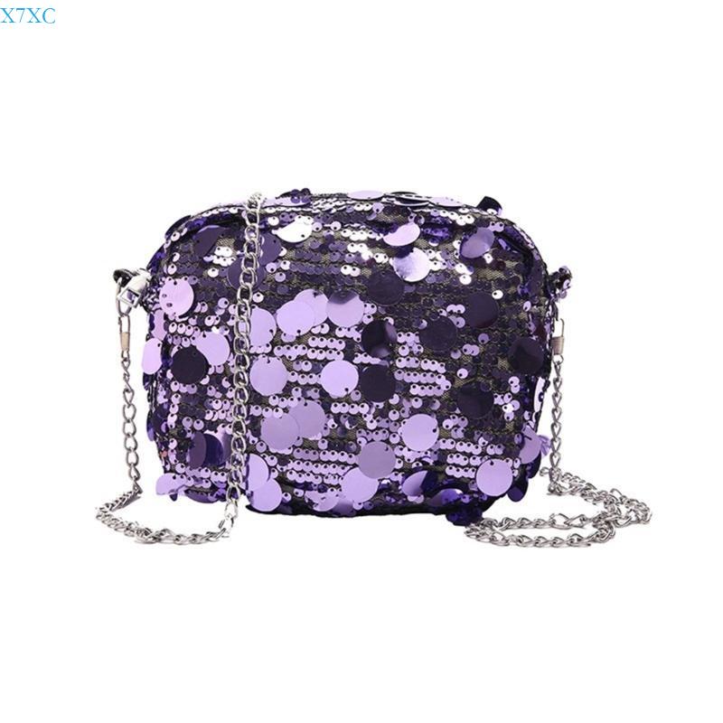 X7XC Functional Party Handbag Bag for Women Sequined Embellished with Chain Strap
X7XC Functional Party Handbag Bag for Women Sequined Embellished with Chain Strap