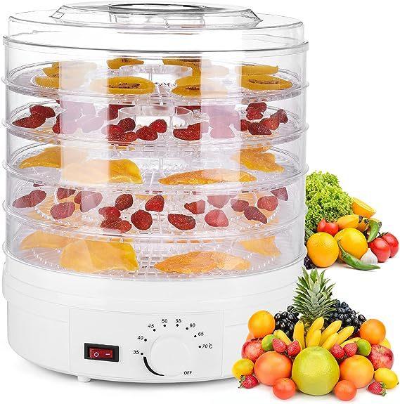 Food Dehydrator Machine 5 Trays Adjustable Temperature Control Electric Fruits Veggies Dryer for Home 220V білий
Food Dehydrator Machine 5 Trays Adjustable Temperature Control Electric Fruits Veggies Dryer for Home 220V білий