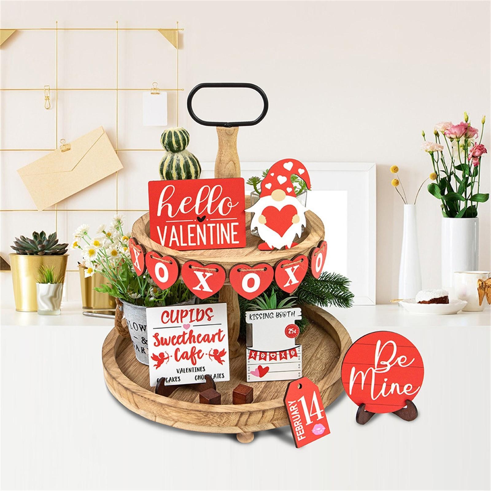 Valentine s Day Tiered Tray Decor Set Wood Valentine s Day Table Decor Tabletop Signs For Valentines Day Gift
Valentine s Day Tiered Tray Decor Set Wood Valentine s Day Table Decor Tabletop Signs For Valentines Day Gift