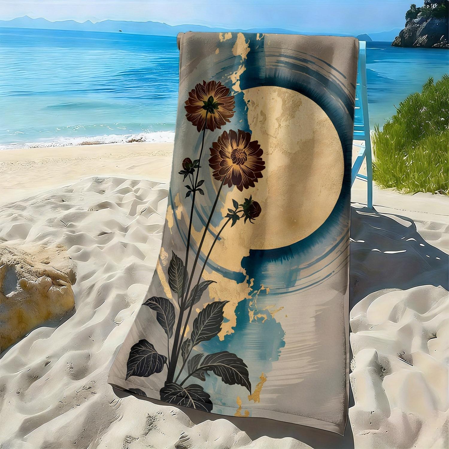 Retro floral blue vortex pattern polyester microfiber beach towel is highly absorbent, suitable for swimming and beach outings W30*H60(CM)
Retro floral blue vortex pattern polyester microfiber beach towel is highly absorbent, suitable for swimming and beach outings W30*H60(CM)