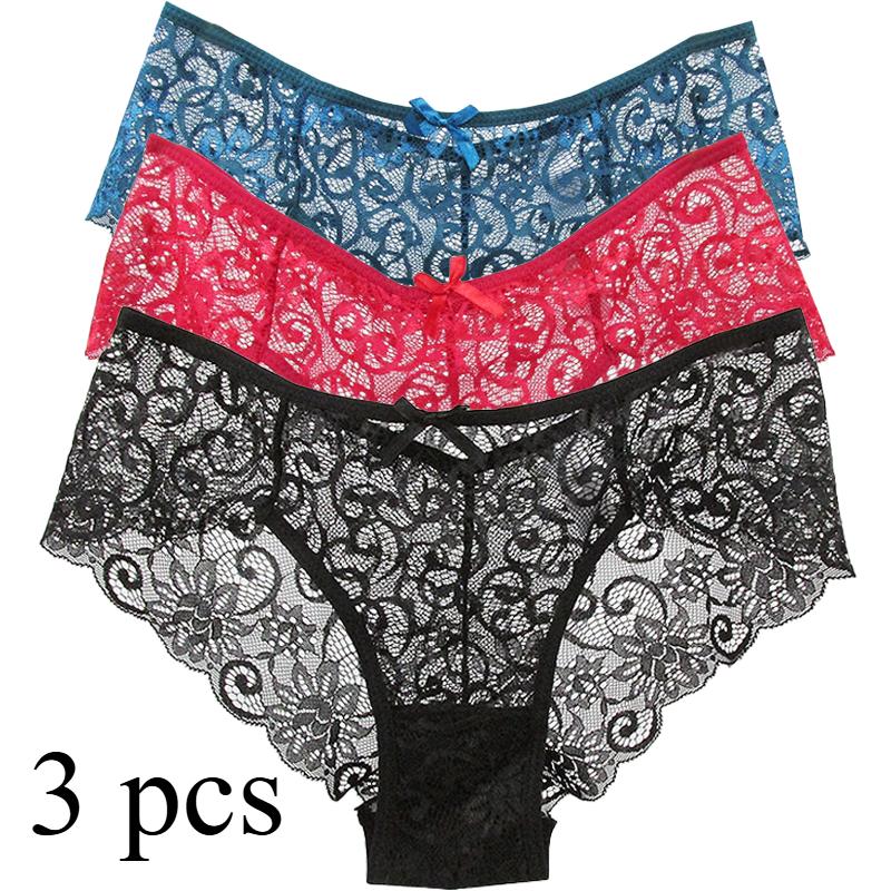 3 Pcs Woman Sexy Lace Panties Female Briefs Underwear For Women Breathable Panty Hollow Lingerie Briefs Bow Underpants XL
3 Pcs Woman Sexy Lace Panties Female Briefs Underwear For Women Breathable Panty Hollow Lingerie Briefs Bow Underpants XL