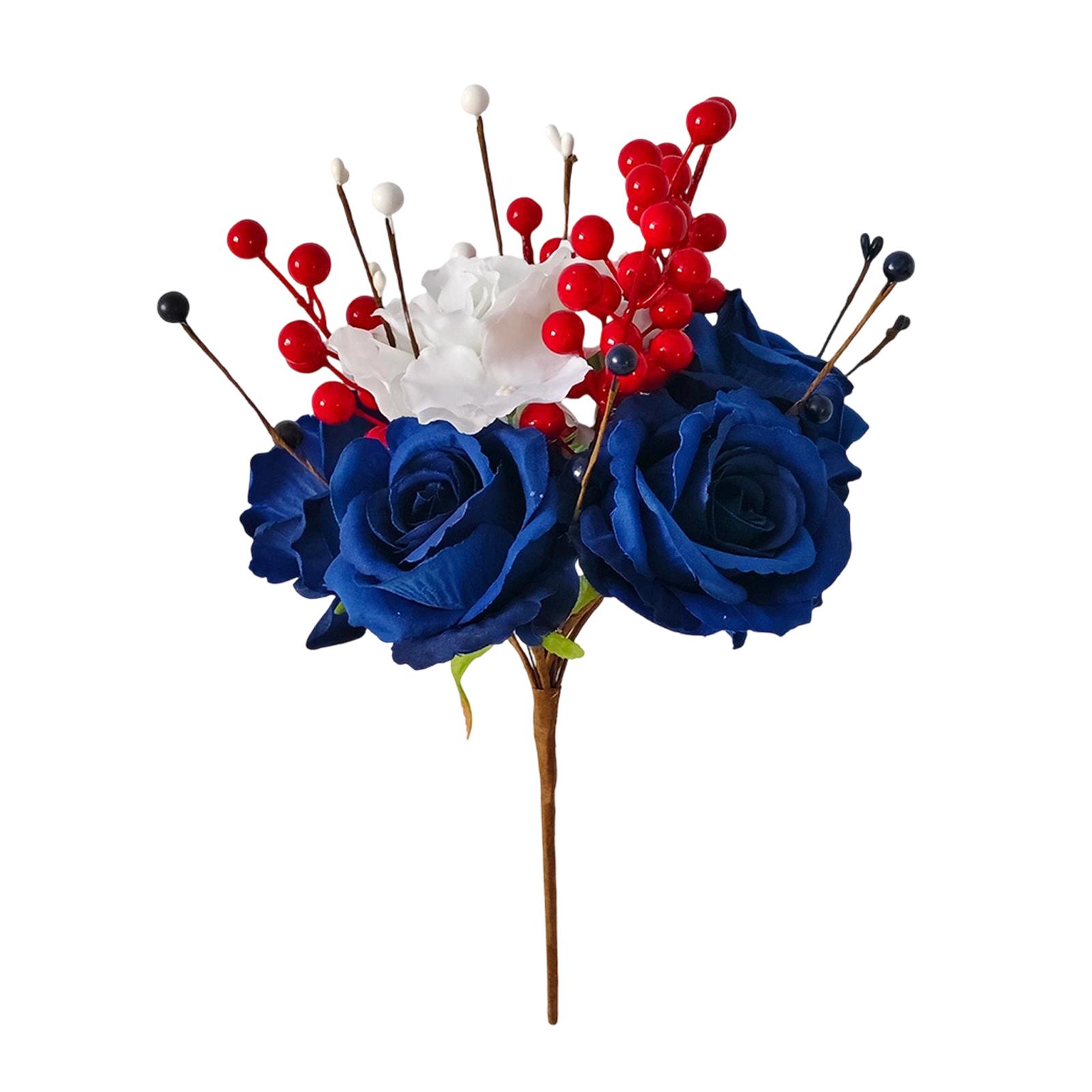 American Independence Day Cuttings, Decorative Rose And Berry Cuttings One Size
American Independence Day Cuttings, Decorative Rose And Berry Cuttings One Size