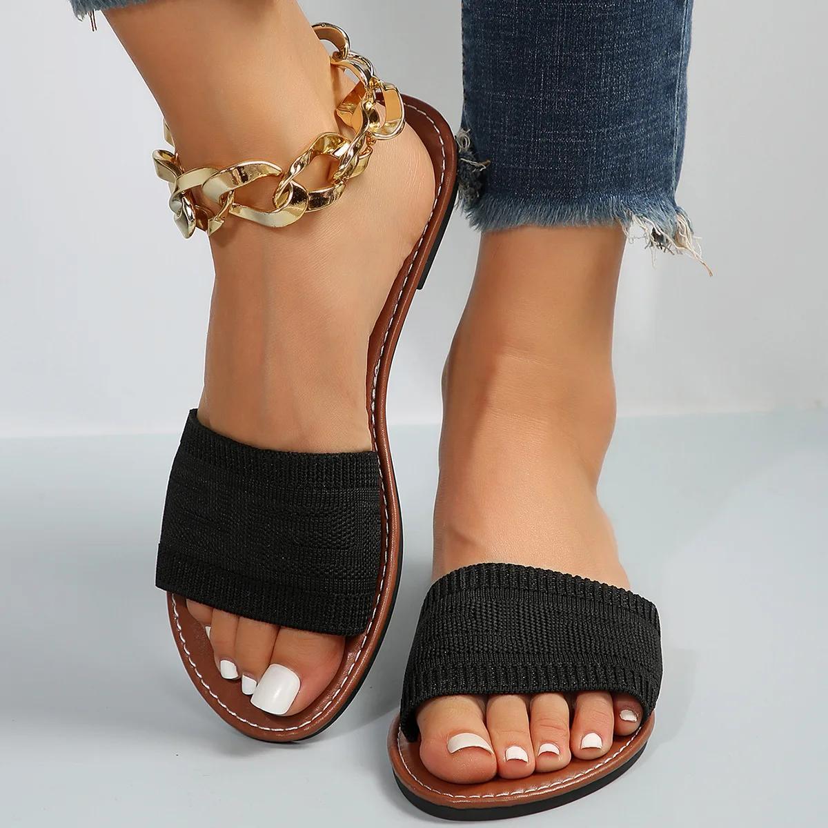 Women s Sandals 2026 Summer Luxury Fashion Flat Sandals Brown Designer Open Toe Non-Slip Outdoor Beach Slippers Slides Women 43 чорний
Women s Sandals 2026 Summer Luxury Fashion Flat Sandals Brown Designer Open Toe Non-Slip Outdoor Beach Slippers Slides Women 43 чорний