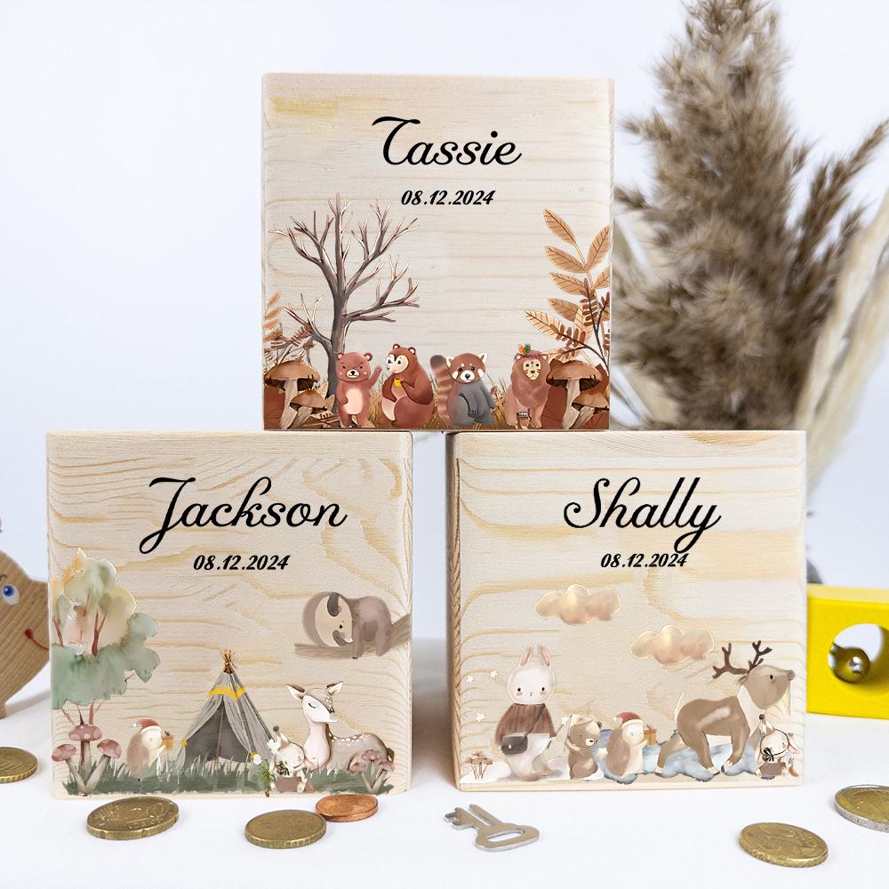 Personalized Money Box Wooden Coin Bank Kchildren Money Box with Name Customized Piggy Bank Baptism Gift Gift for Kids
Personalized Money Box Wooden Coin Bank Kchildren Money Box with Name Customized Piggy Bank Baptism Gift Gift for Kids