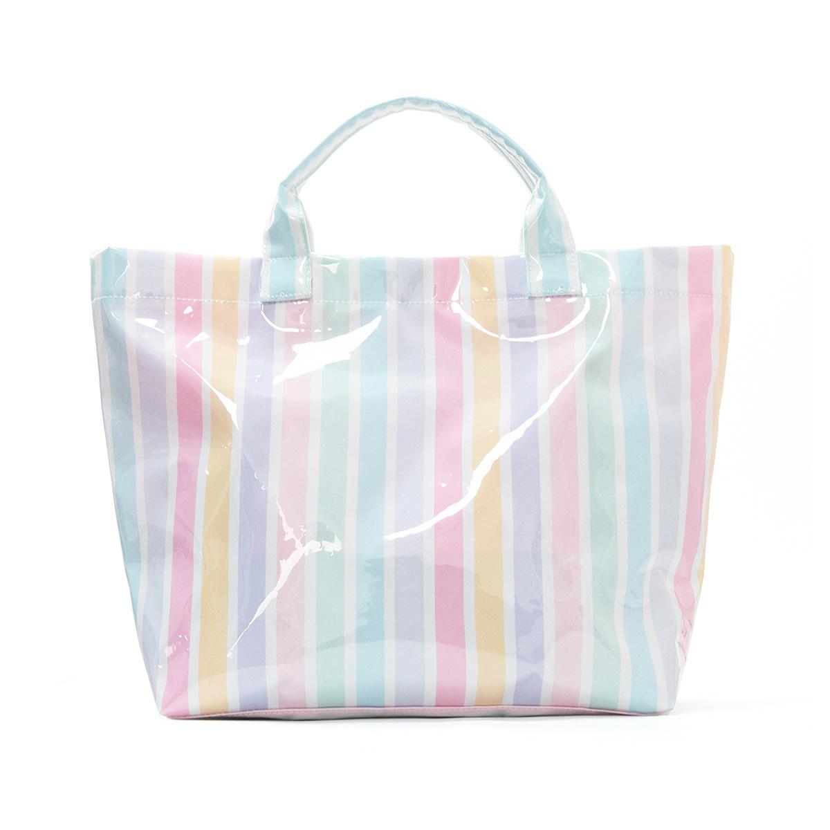 Striped PVC Tote Bag, Large Capacity Commuter & Travel Shoulder Handbag | Lightweight Magnetic Snap Bag with Inner Zipper Pocket
Striped PVC Tote Bag, Large Capacity Commuter & Travel Shoulder Handbag | Lightweight Magnetic Snap Bag with Inner Zipper Pocket