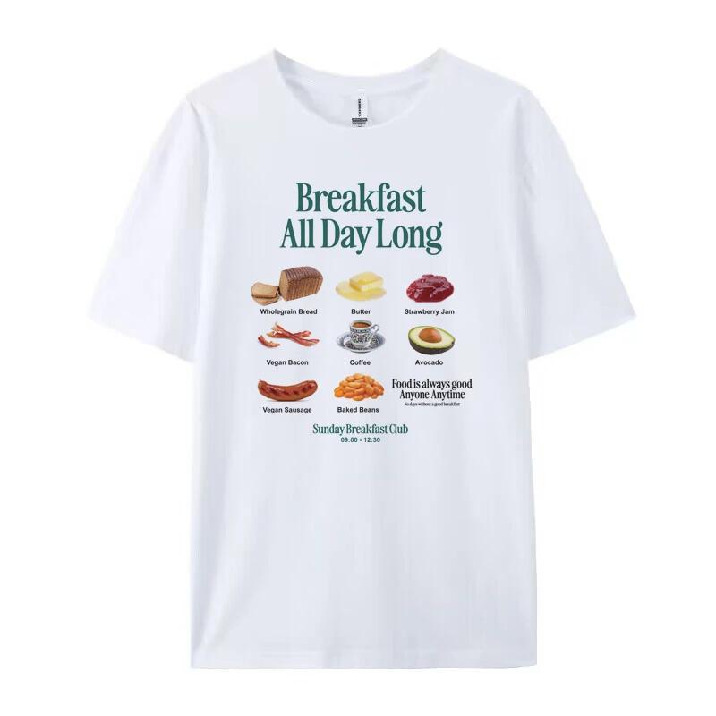 Women Breakfast Club Retro Funny T Shirt Oversized Y2k Streetwear Graphic Tees Cute Foodie Shirt Unisex Summer Aesthetic Clothes S
Women Breakfast Club Retro Funny T Shirt Oversized Y2k Streetwear Graphic Tees Cute Foodie Shirt Unisex Summer Aesthetic Clothes S