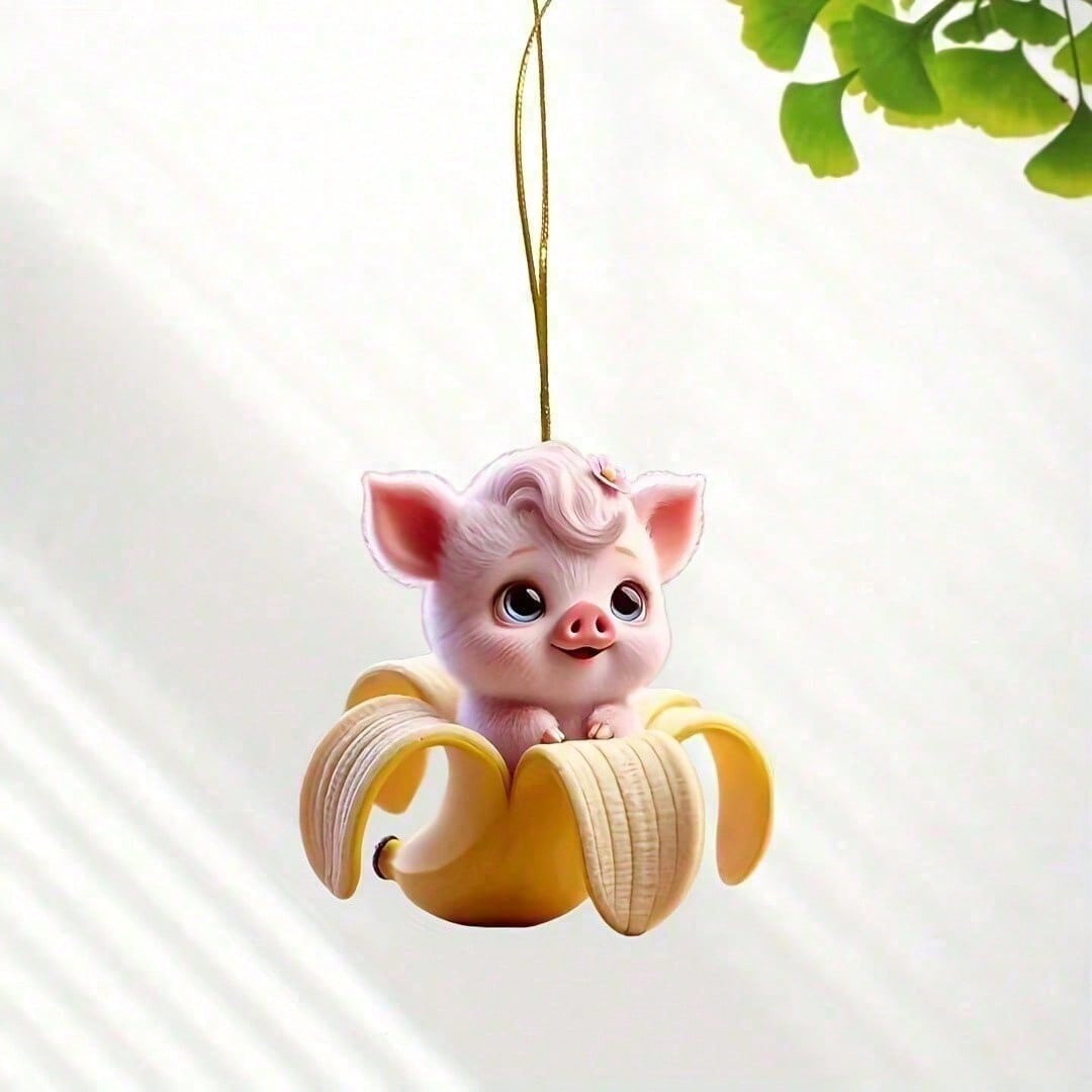 1 Whimsical Banana Pig Charm – Flat & Imaginative, Ideal for Festival | Vehicle, Home, Rucksack, Inventive Styling
1 Whimsical Banana Pig Charm – Flat & Imaginative, Ideal for Festival | Vehicle, Home, Rucksack, Inventive Styling