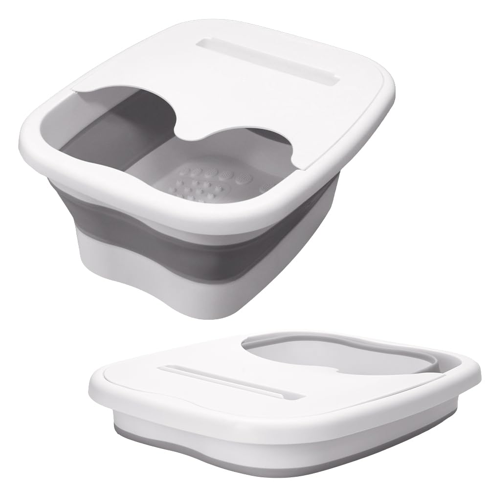 Solnavita Anywhere Foot with Footbath, Bucket, Bathtub, Shatterproof, Lid, Foldable, Portable, Indoor/Outdoor (White) білий
Solnavita Anywhere Foot with Footbath, Bucket, Bathtub, Shatterproof, Lid, Foldable, Portable, Indoor/Outdoor (White) білий