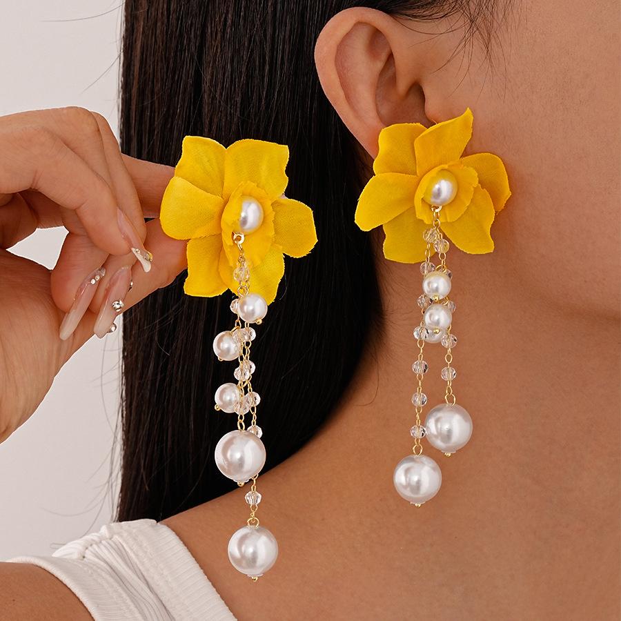 Модные висячие серьги для женских украшений жёлтый
Модные висячие серьги для женских украшений жёлтый