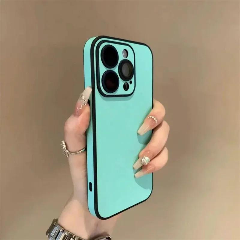 Luxury Leather Colorful Phone Case for iPhone 16 15 14 Plus 13 12 11 Pro Max Soft Silicone Bumper Matte Shockproof Simple Cover For iphone13Pro циан
Luxury Leather Colorful Phone Case for iPhone 16 15 14 Plus 13 12 11 Pro Max Soft Silicone Bumper Matte Shockproof Simple Cover For iphone13Pro циан