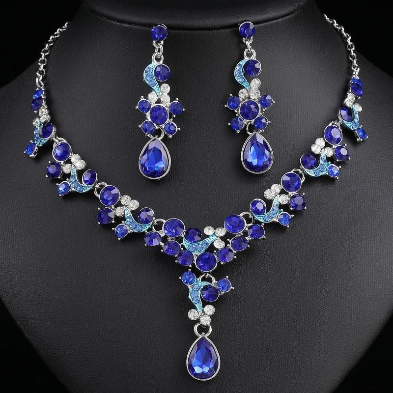 GemChic, новий жіночий елегантний сплав, кристал, стрази, краплі, кулон, намисто, сережки, комплект із двох предметів, подарунок на день народження, різдвяні прикраси синій
GemChic, новий жіночий елегантний сплав, кристал, стрази, краплі, кулон, намисто, сережки, комплект із двох предметів, подарунок на день народження, різдвяні прикраси синій