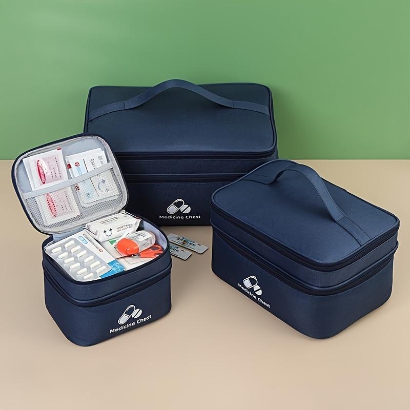 Portable Large Capacity Medication Organizer - Durable nylon with multiple compartments, perfect for home and traveling small size темно-синього кольору
Portable Large Capacity Medication Organizer - Durable nylon with multiple compartments, perfect for home and traveling small size темно-синього кольору
