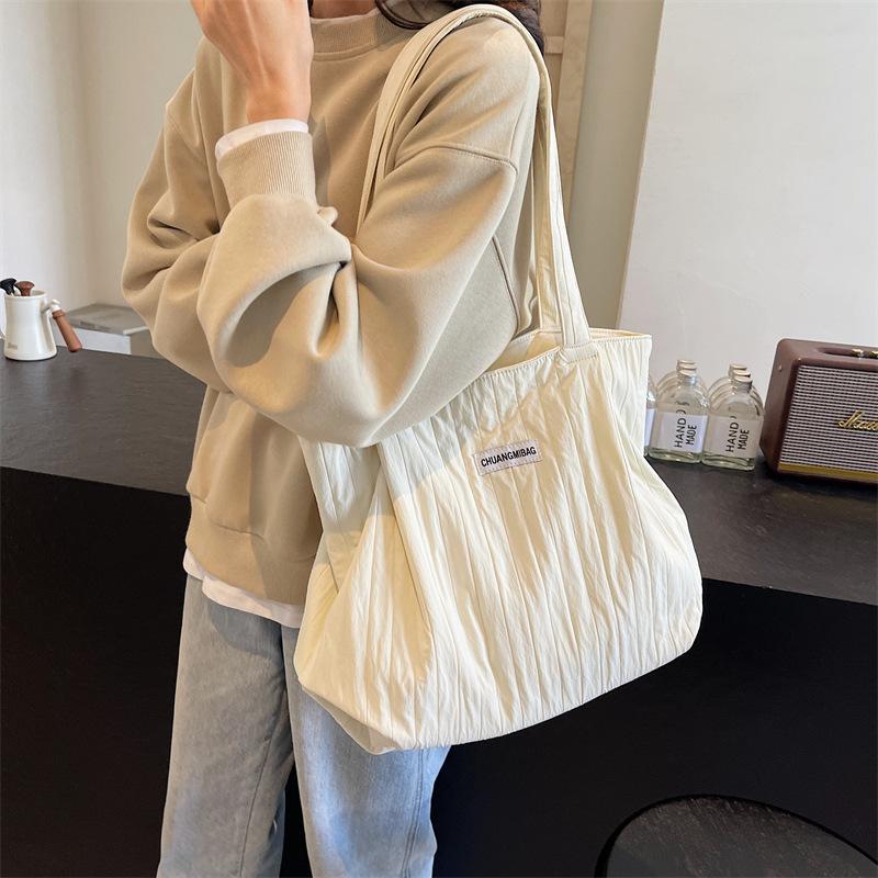 Сумка-тоут Outer order Casual Universal Lazy Style, новая фактурная студенческая сумка через плечо, большая вместимость, универсальная сумка под мышкой
Сумка-тоут Outer order Casual Universal Lazy Style, новая фактурная студенческая сумка через плечо, большая вместимость, универсальная сумка под мышкой