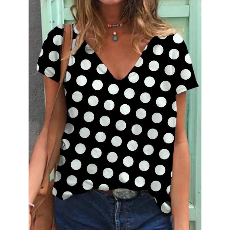 2024 Летняя женская футболка свободного покроя с коротким рукавом и принтом в горошек, свободная рубашка с круглым вырезом, модная 3D-настройка XXL
2024 Летняя женская футболка свободного покроя с коротким рукавом и принтом в горошек, свободная рубашка с круглым вырезом, модная 3D-настройка XXL