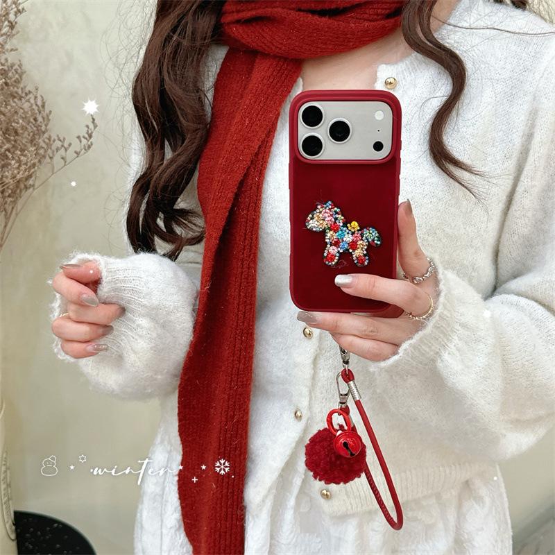 Winter Plush Rhinestone Little Horse Case for iPhone 17/16 Pro Max/15/14 iPhone 14
Winter Plush Rhinestone Little Horse Case for iPhone 17/16 Pro Max/15/14 iPhone 14