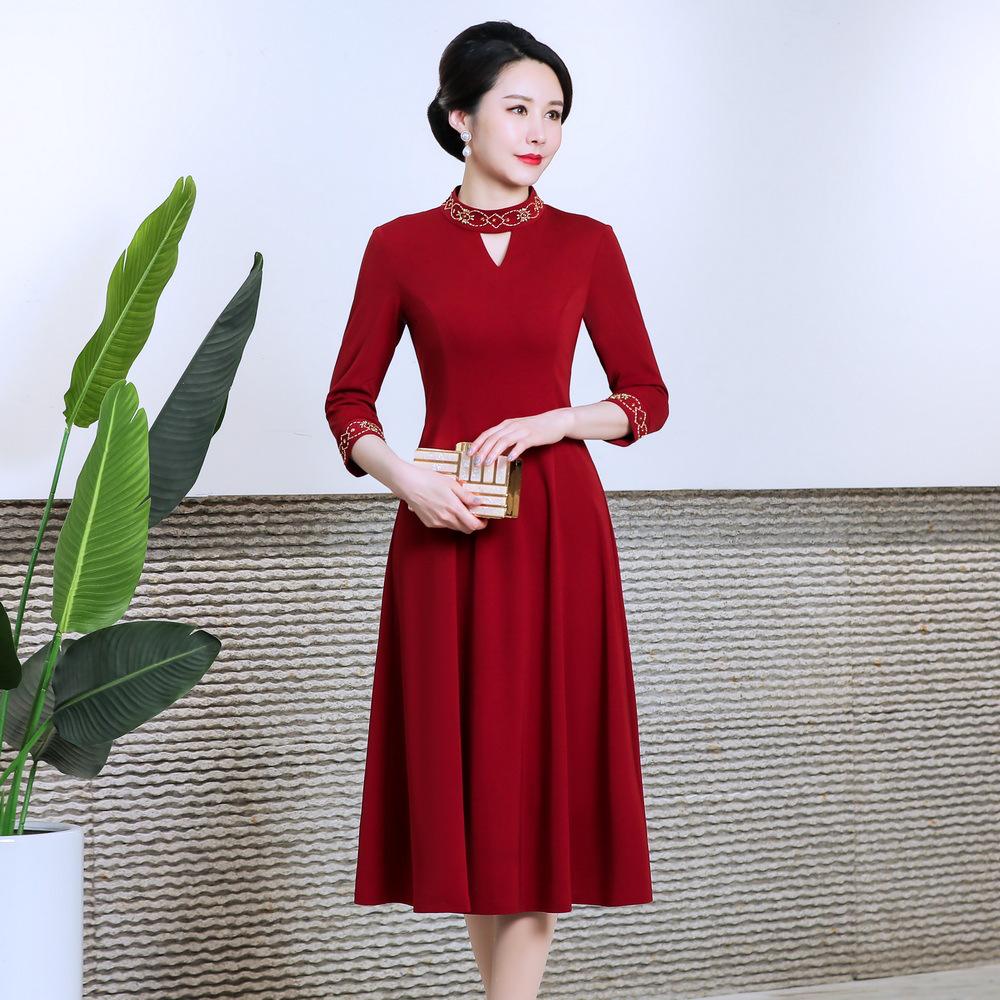 Elegant Red Autumn Mother of the Bride/Groom Formal Dress for Middle-aged & Elderly Women 4XL
Elegant Red Autumn Mother of the Bride/Groom Formal Dress for Middle-aged & Elderly Women 4XL