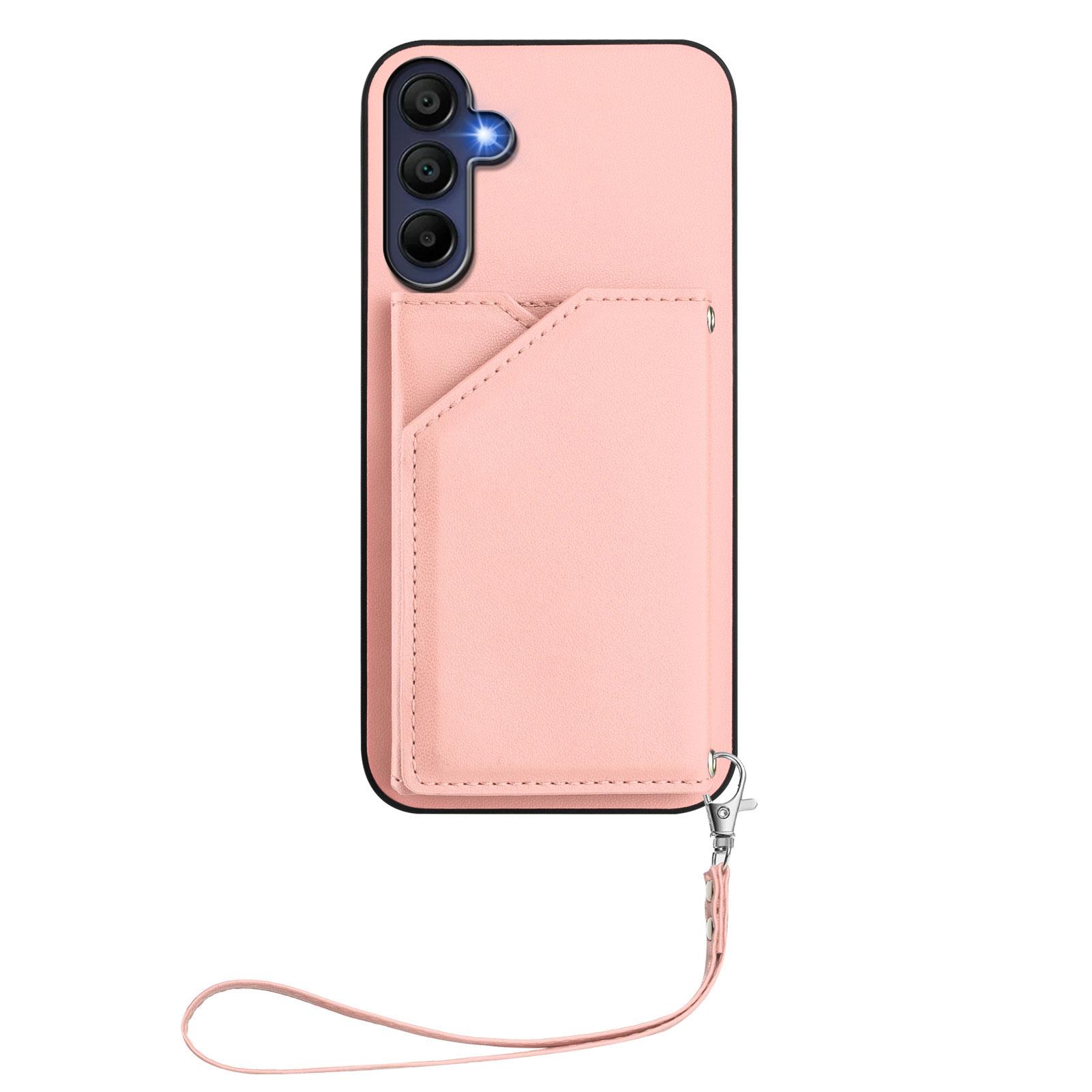 For Samsung Galaxy A16 4G Case Card Holder Kickstand Skin-Touch Phone Cover with Wrist Strap Light Purple
For Samsung Galaxy A16 4G Case Card Holder Kickstand Skin-Touch Phone Cover with Wrist Strap Light Purple