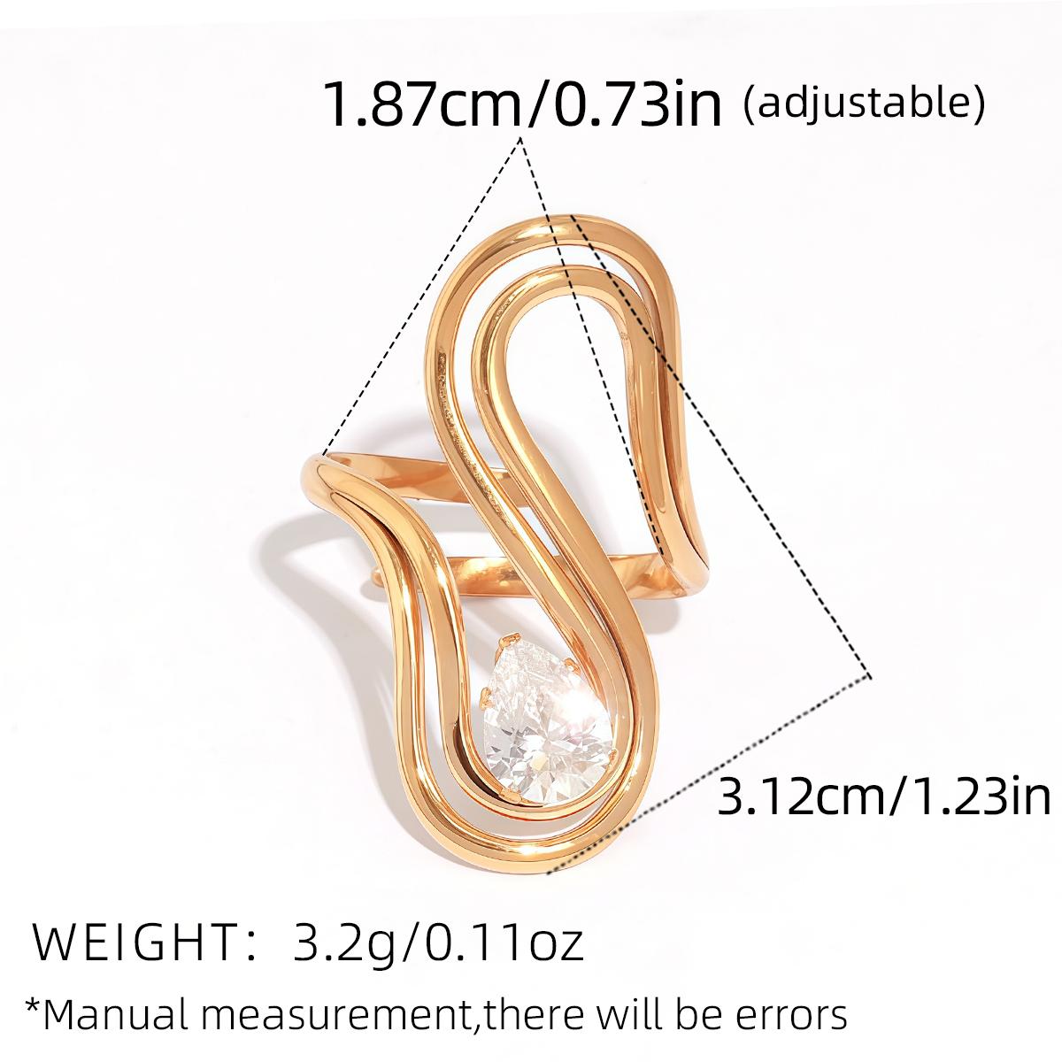 Adjustable Open Cubic Zircon Ring Women, Elegant Engagement Ring For Her, CZ Wedding Promise Rings For Her resizable
Adjustable Open Cubic Zircon Ring Women, Elegant Engagement Ring For Her, CZ Wedding Promise Rings For Her resizable