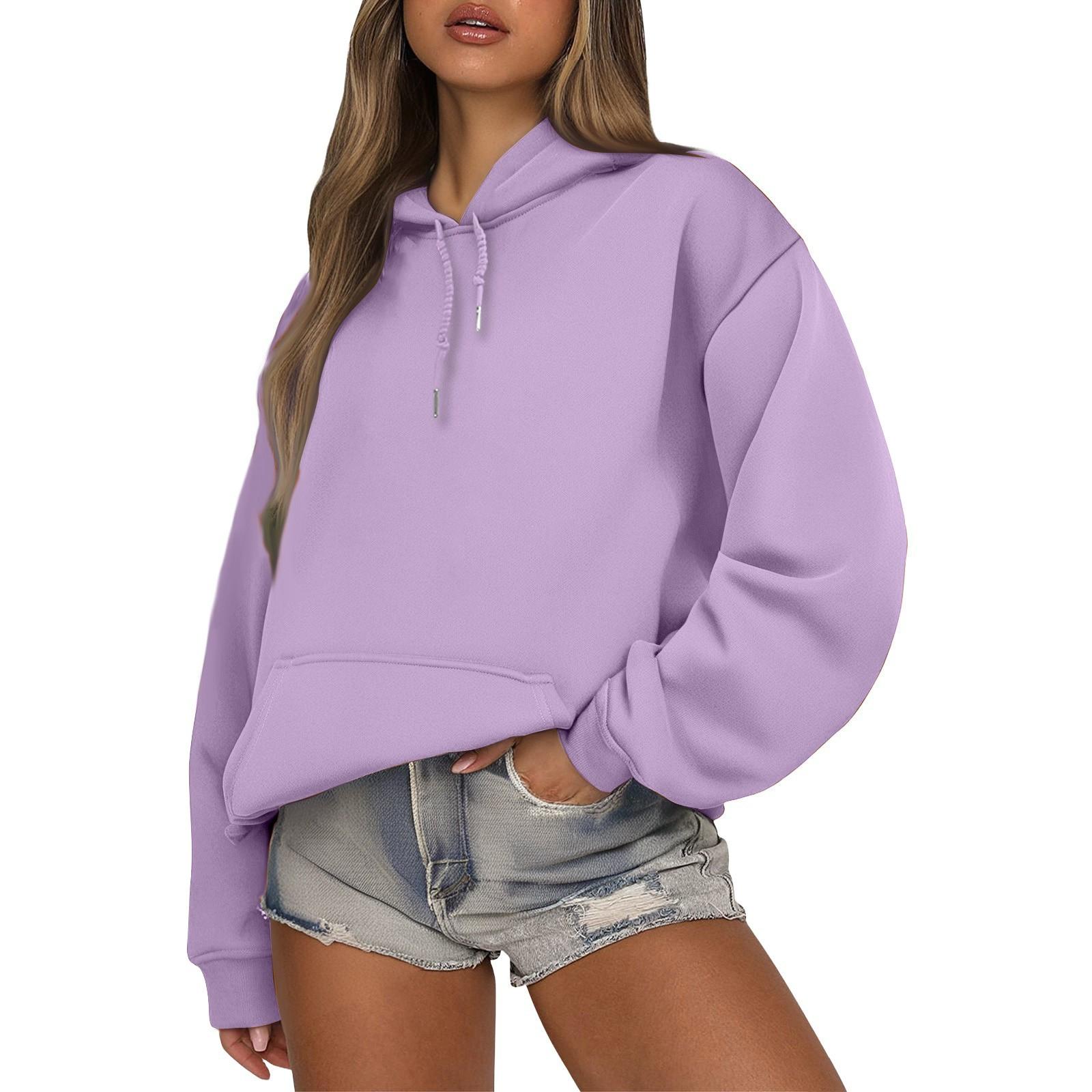 Женский модный и повседневный худи с длинными рукавами M фиолетовый
Женский модный и повседневный худи с длинными рукавами M фиолетовый