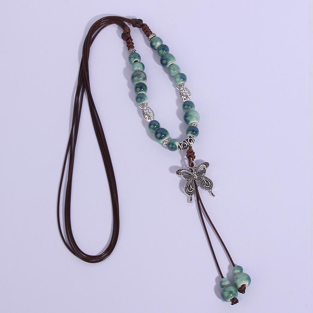 Винтажный керамический бисерный кулон бабочка ожерелье этнический стиль женские ювелирные изделия подарок
Винтажный керамический бисерный кулон бабочка ожерелье этнический стиль женские ювелирные изделия подарок