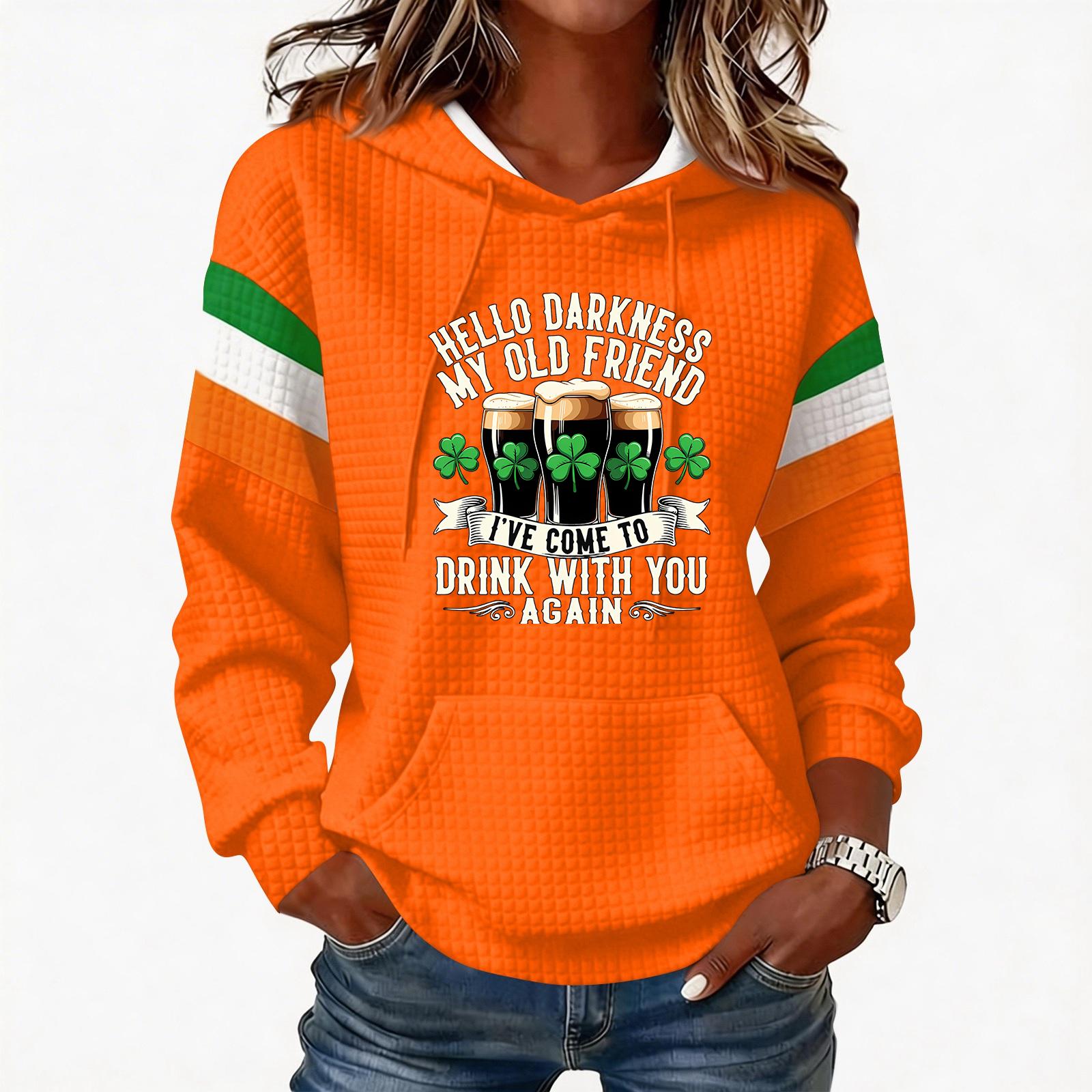 Women s Fashion Lightweight Long-Sleeved Pullover Hoodie with Pockets and Print XXL помаранчевий
Women s Fashion Lightweight Long-Sleeved Pullover Hoodie with Pockets and Print XXL помаранчевий