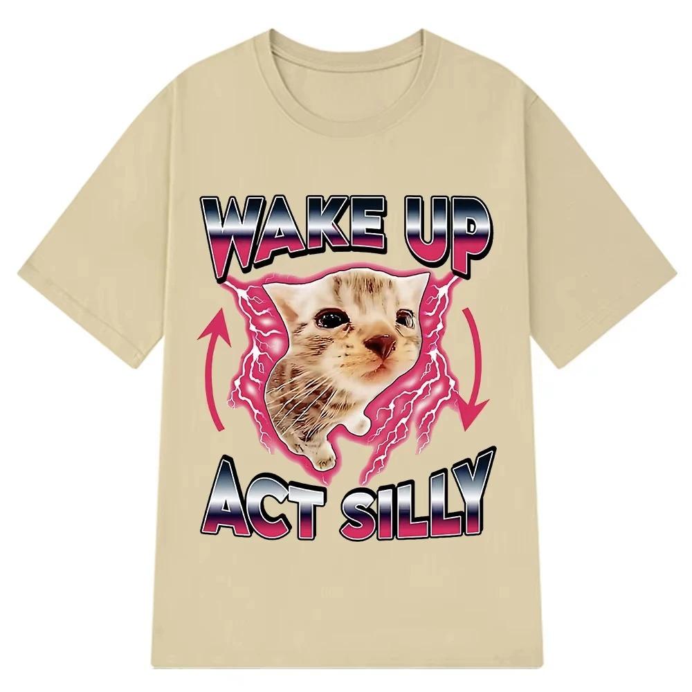 Wake Up Act Silly Kitty Graphic T Shirts Funny Cat Meme Hot Sale Short Sleeve Tshirt OUnisex Casual T Shirts Summer Streetwear Y2K 4XL
Wake Up Act Silly Kitty Graphic T Shirts Funny Cat Meme Hot Sale Short Sleeve Tshirt OUnisex Casual T Shirts Summer Streetwear Y2K 4XL