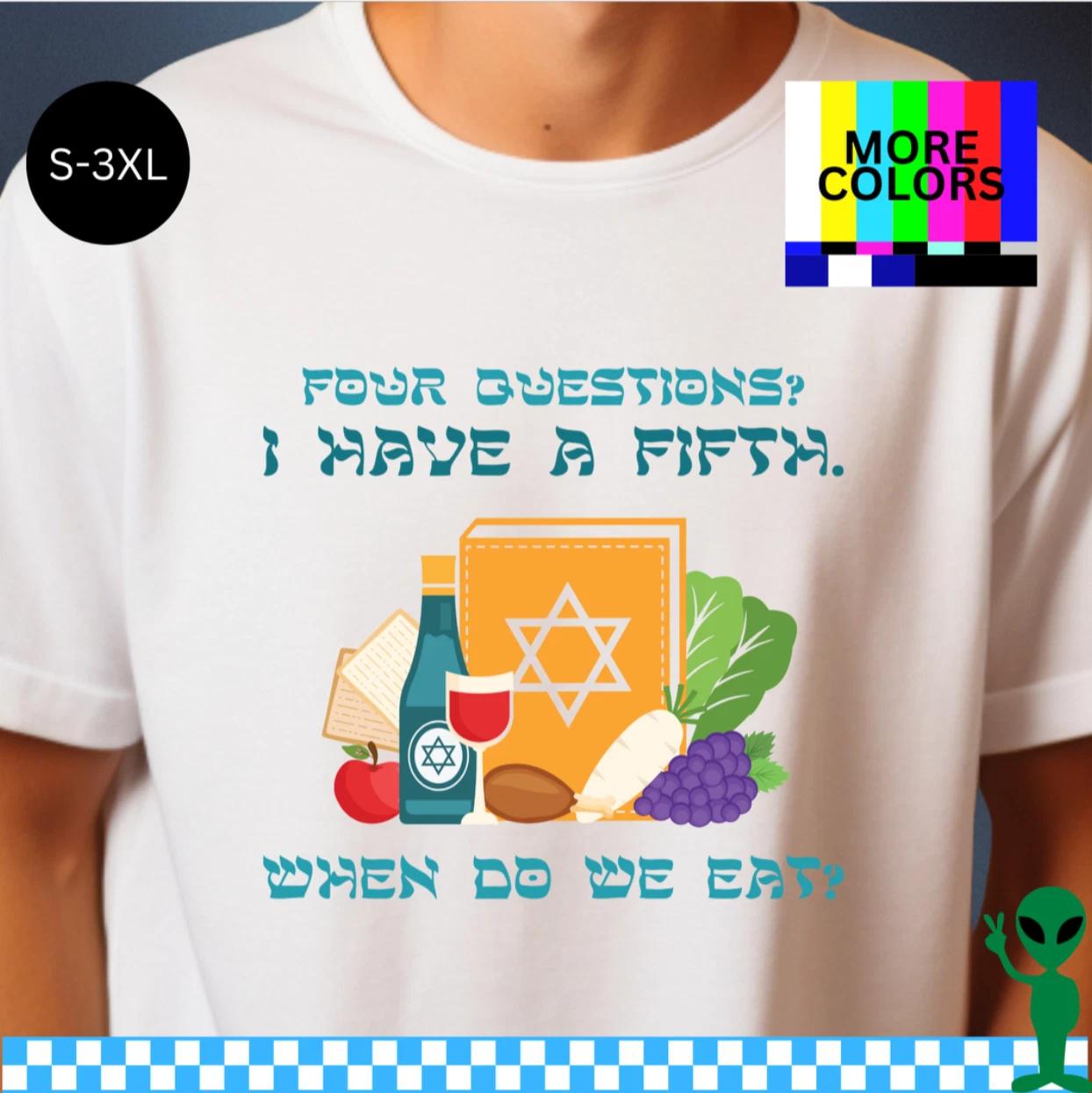 Passover Four Questions Shirt S-3XL Unisex Short-Sleeve XL
Passover Four Questions Shirt S-3XL Unisex Short-Sleeve XL